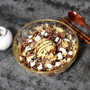 첵스 눈꽃빙수 메뉴 사진(네이버)