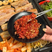 마늘육회(200g) 메뉴 사진(네이버)