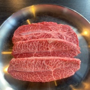 1++ 한우 부채살 100g 메뉴 사진(네이버)
