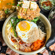 옛날청국장+꽁보리비빔밥 메뉴 사진(네이버)
