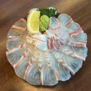 마다이(참돔)사시미 메뉴 사진(네이버)