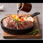 부채살 스테이크 + 맛감자튀김 메뉴 사진(네이버)