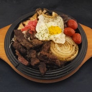토시살철판스테이크 메뉴 사진(네이버)