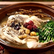 엄나무 토종닭/오리 백숙+죽(4인분) 메뉴 사진(네이버)