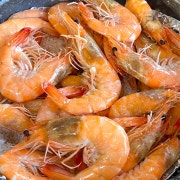 왕새우소금구이 1kg 메뉴 사진(네이버)