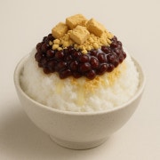 단팥 우유눈꽃빙수 1~2인 메뉴 사진(네이버)