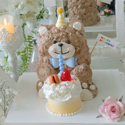 생일곰돌이케이크 메뉴 사진(네이버)