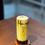 아이스 말차팥알라떼 메뉴 사진(네이버)