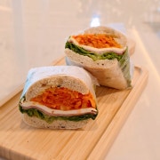 당근라페 차아바타샌드위치 메뉴 사진(네이버)