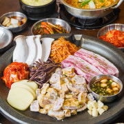봉자 프리미엄 고기 한판 메뉴 사진(네이버)