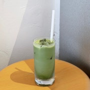 제주 유기농 말차라테 메뉴 사진(네이버)