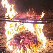 짚불삼겹살 (200g)암돼지 메뉴 사진(네이버)