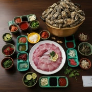 세트2)폭탄굴찜 + 방어大 + 굴튀김 메뉴 사진(네이버)