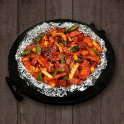껍데기항정 솥뚜껑구이 메뉴 사진(네이버)