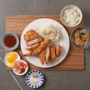 모듬카츠 정식(등심,안심,왕새우) 메뉴 사진(네이버)