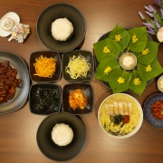 쭈꾸미+밥+제주고기국수+한우육회세트 메뉴 사진(네이버)
