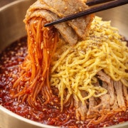 🌶️ 육전비빔냉면 메뉴 사진(네이버)