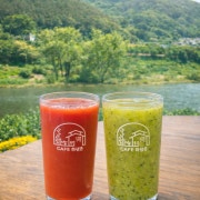 계절 생과일 주스 메뉴 사진(네이버)