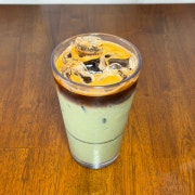 말차 라떼 메뉴 사진(네이버)