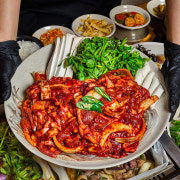 미나리 양념오리불고기 (대1,2kg) 메뉴 사진(네이버)