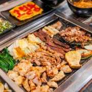 소일창모듬1인분(150g}+칼국수전골 메뉴 사진(네이버)