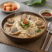 구수 조개칼국수 메뉴 사진(네이버)