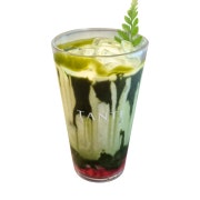 딸기 말차 라떼 (Ice) 메뉴 사진(네이버)