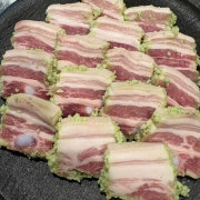 와사비오겹살(100g) 메뉴 사진(네이버)