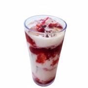 딸기라떼 (ICE) 메뉴 사진(네이버)