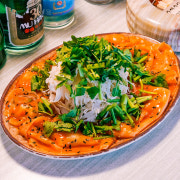 세계유일 원조 납작비빔면 메뉴 사진(네이버)