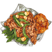닭구이(닭목살) 메뉴 사진(네이버)