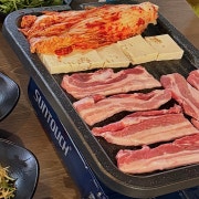 (테라스전용)야장 삼겹살 메뉴 사진(네이버)