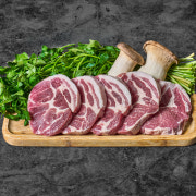 미나리 목살 180g 메뉴 사진(네이버)