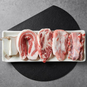 돼지세트(국내산한돈선별육)800g 메뉴 사진(네이버)