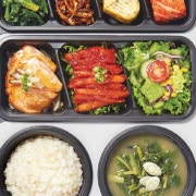 담백한상 도시락 (연어/더덕.명태) 메뉴 사진(네이버)