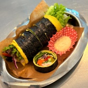 유기농야채크래미 키토김밥 메뉴 사진(네이버)