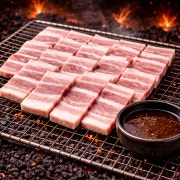 숯불 4mm삼겹살 200g 메뉴 사진(네이버)