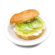 하와이안 베이글 샌드위치 메뉴 사진(네이버)