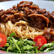 차돌 불고기 파스타 메뉴 사진(네이버)