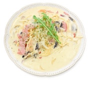 베이컨크림 파스타 메뉴 사진(네이버)
