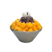 망고눈꽃팥빙수 메뉴 사진(네이버)
