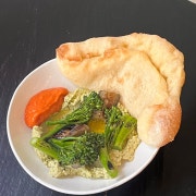 그린 후무스와 구운야채 메뉴 사진(네이버)