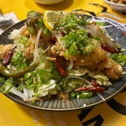 New땡초 유린기 메뉴 사진(네이버)