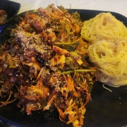 生 골뱅이 무침(사리 포함) 중 메뉴 사진(네이버)