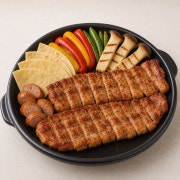 돼지고기 삼겹살 훈연바베큐 메뉴 사진(네이버)