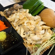 生 왕 대나발 소라 숙회 중 메뉴 사진(네이버)