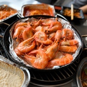 🦐 활! 생새우소금구이+머리버터구이 메뉴 사진(네이버)