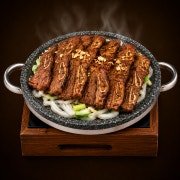 돌판소석갈비(대) 메뉴 사진(네이버)