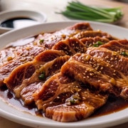 수제 돼지갈비 메뉴 사진(네이버)