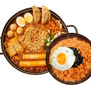 (2인)즉석떡볶이+스팸김치볶음밥 메뉴 사진(네이버)